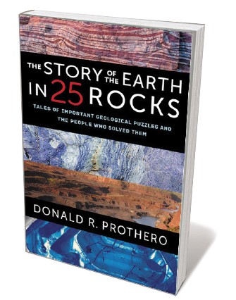 Book jacket 'Story of the Earth in 25 Rocks'