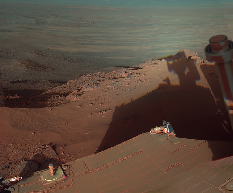 NASA's Opportunity Endeavour Crater on Mars in 2012