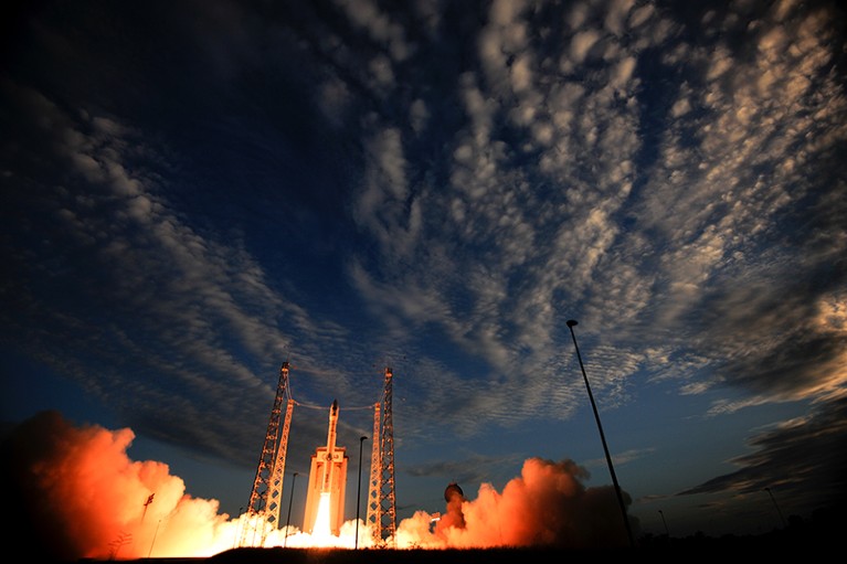 ESA’s Earth Explorer Aeolus satellite lifted off on a Vega rocket from Europe’s Spaceport in Kourou, French Guiana
