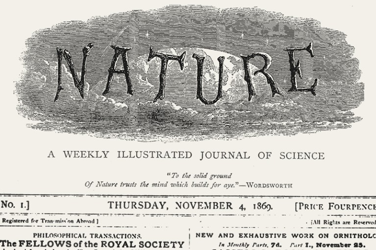 Nature logo in 1869