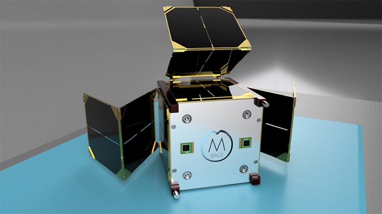 A CubeSat satellite