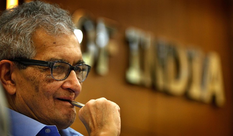Eminent economist and Nobel laureate Amartya Sen during a seminar on National Food Security Bill at Press Club of India.