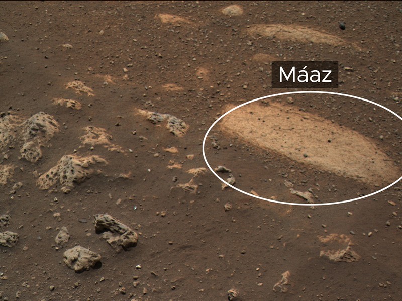 Máaz rock is the first feature of scientific interest to be studied by NASA’s Perseverance Mars rover