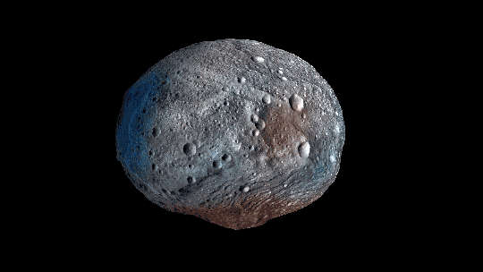Vesta is the second-largest asteroid in the Solar System.