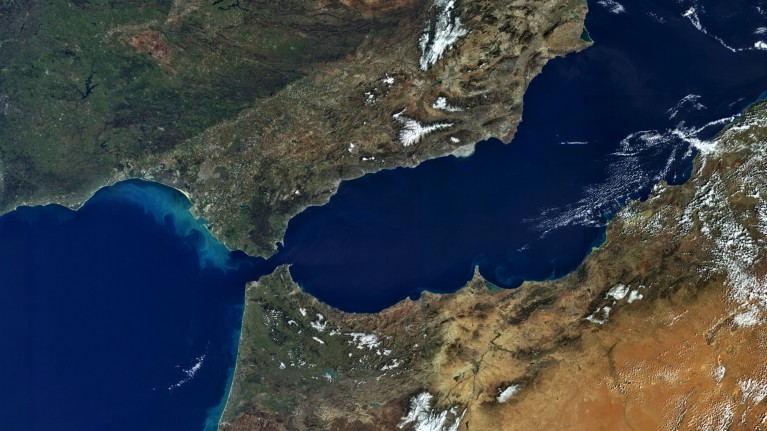 When the Strait of Gibraltar closed up, the surface of the Mediterranean Sea dropped by more than a kilometre.