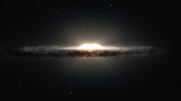 Milky Way, seen edge-on.
