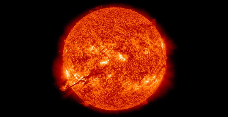 Coronal mass ejection from the sun