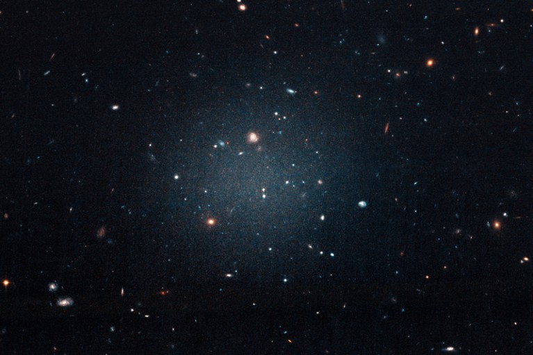 Hubble telescope image of galaxy NGC 1052-DF2