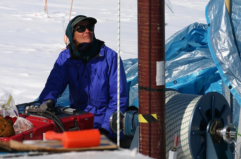 Ice core drilling on the Greenland Ice Sheet