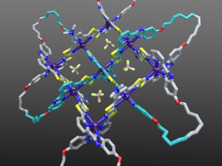 A molecular endless (7-4) knot.