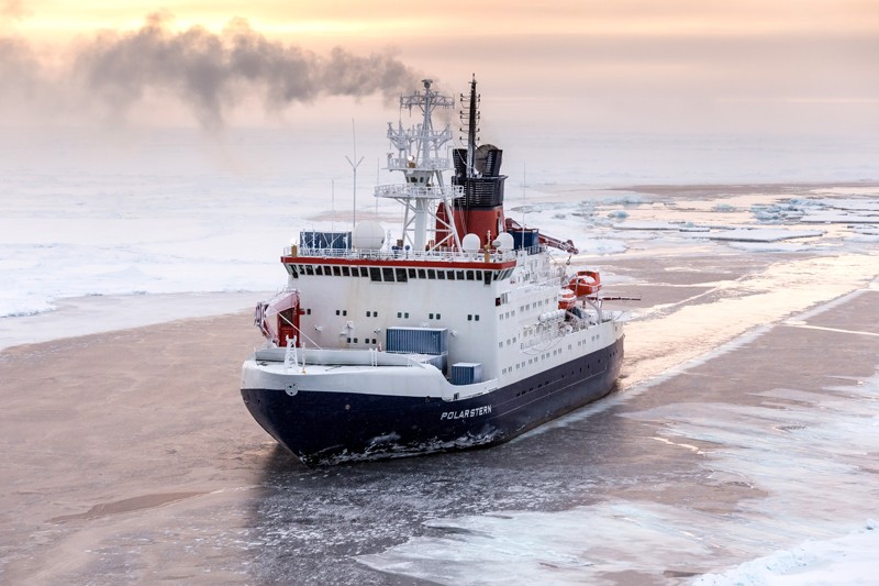 The German research vessel Polarstern