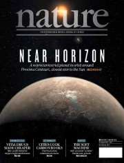 Cover of Nature issue 7617, from Anglada-Escude et al.