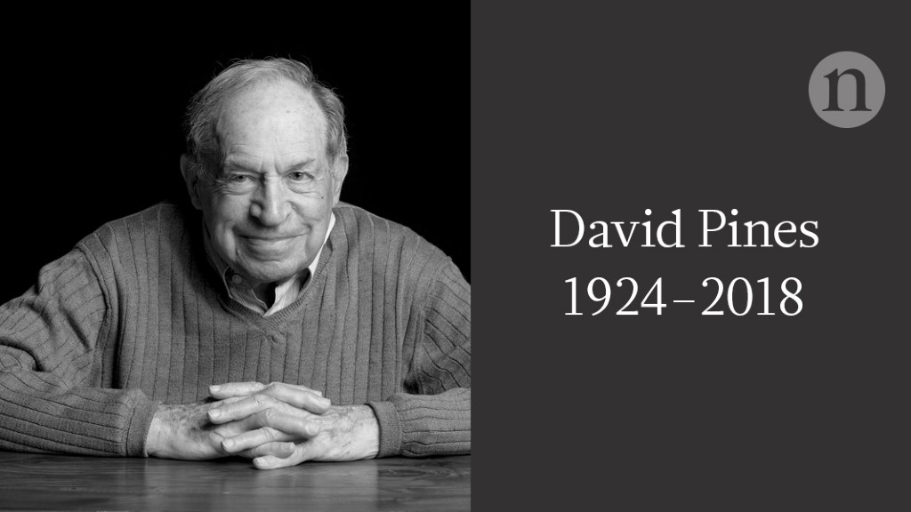 David Pines (1924–2018)
