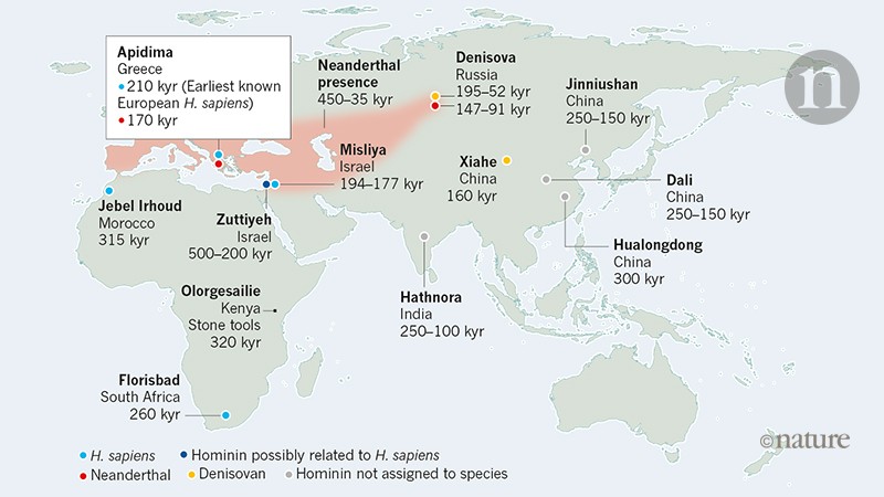 An Early Dispersal Of Modern Humans From Africa To Greece