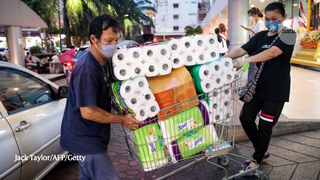 Why the pandemic unleashed of toilet-paper buying : Highlights