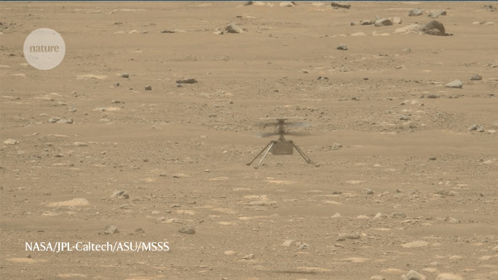 Mars helicopter kicks up 'cool' dust clouds â€” and unexpected science News 16 JUN 21 - Nature.com