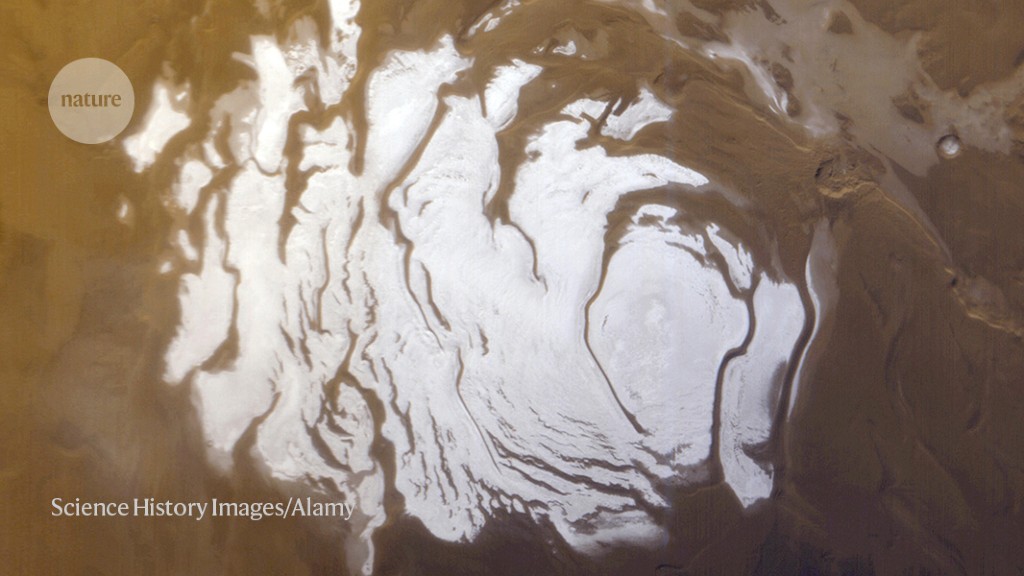 Carbon dioxide glaciers sculpted Martian south pole