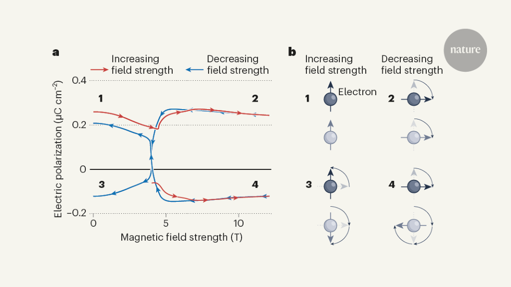 Topology turns the crank on a magnetoelectric switch