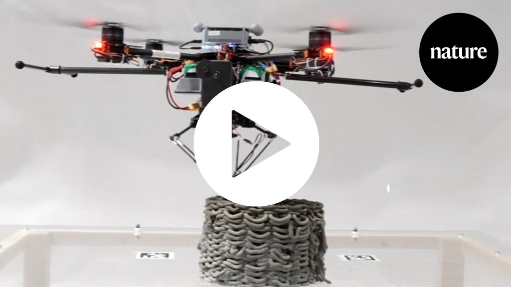 Wasp-inspired drones can 3D print a building