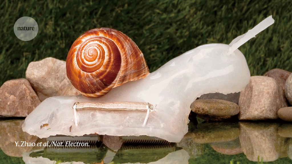 A slimy self-healing gel helps a robotic snail to slither