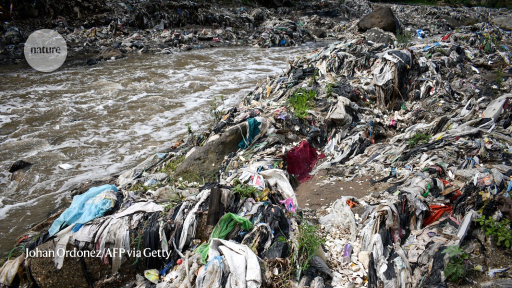 在中国发现了与岩石化学结合的塑料废物