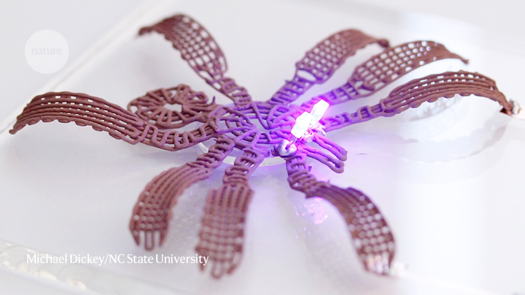 ‘4D printed’ objects morph and flex thanks to a metallic ink