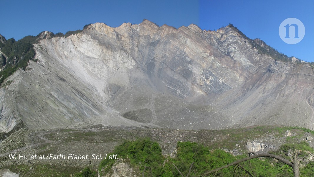 The vaporized rock and extreme heat at a huge landslide’s heart