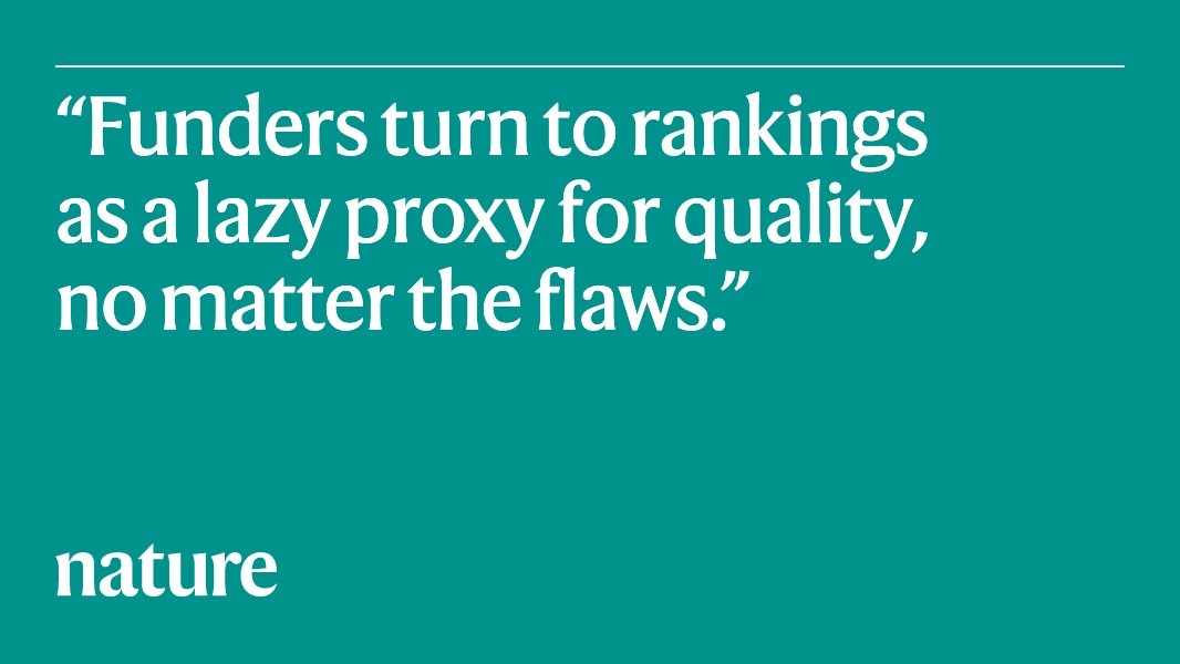 University rankings need a rethink