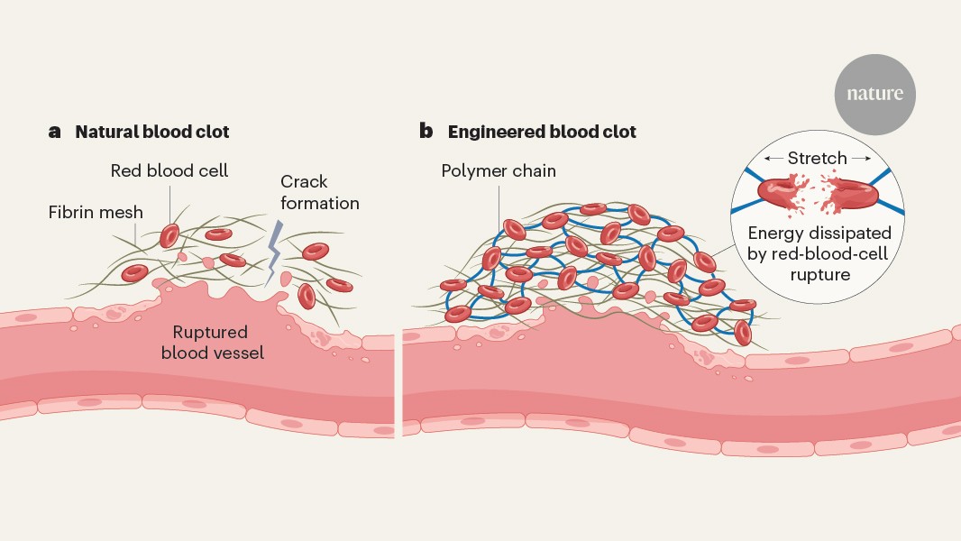 Engineered blood clots stop bleeding in seconds
