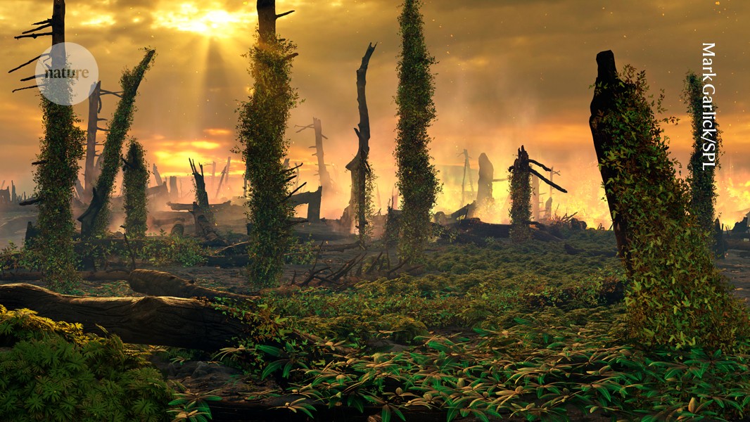 Wildfires rampaged across Europe in the dying days of the Triassic