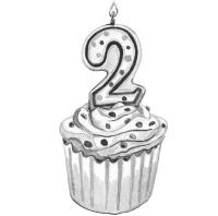 Image: 2-year-birthday cake