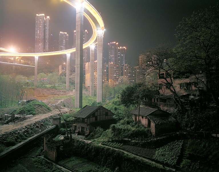 Image taken from under Caiyuanba Bridge in China.