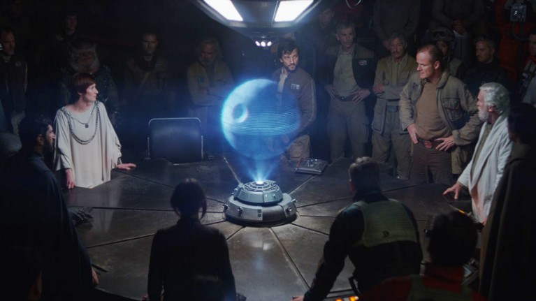 3D hologram in 'Rogue One: A Star Wars Story'