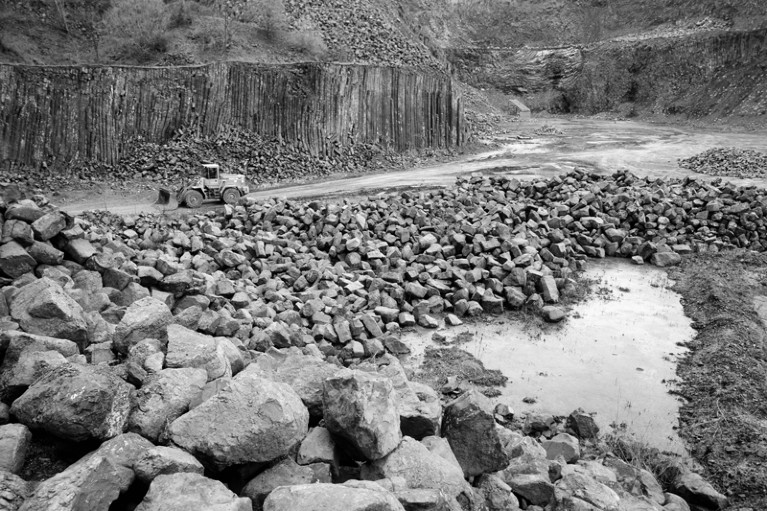 Basalt quarry