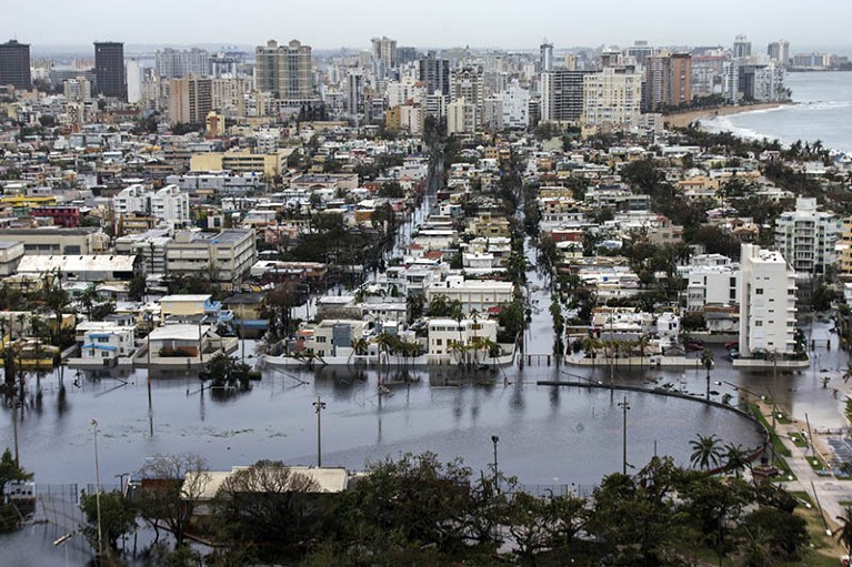 Flooding in San Juan Puerto Rico