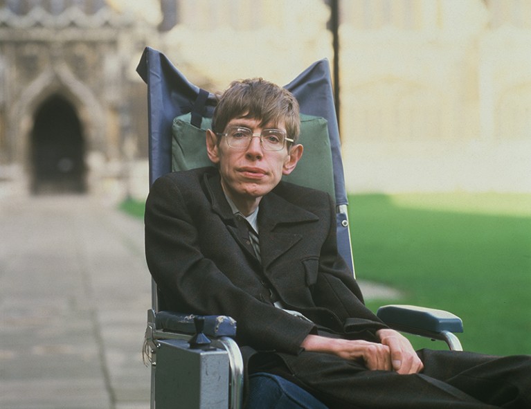 Stephen Hawking in 1993.