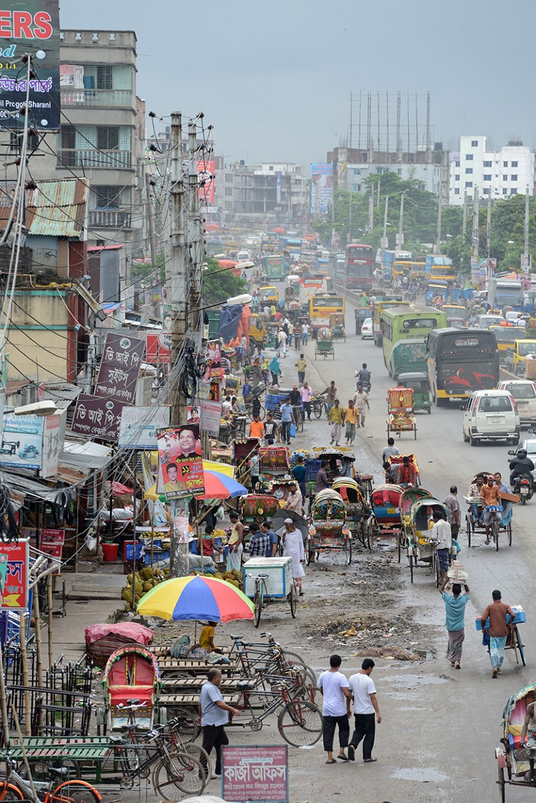 Street scene in Dhaka