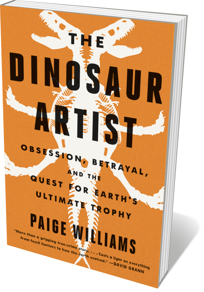 Book jacket 'The Dinosaur Artist'