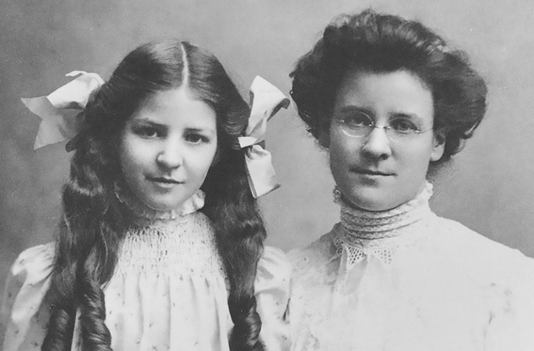 Katherine Briggs (R) and her daughter Isabel Myers-Briggs (L) in an undated photo.
