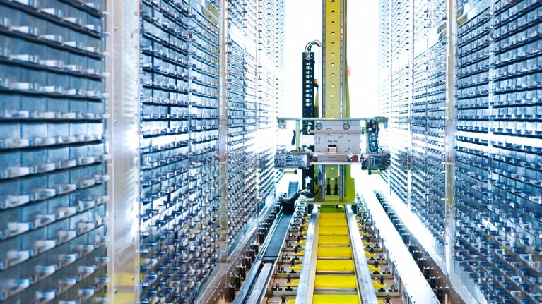 Biobank Rack UK Biobank shares the promise of big data | Nature
