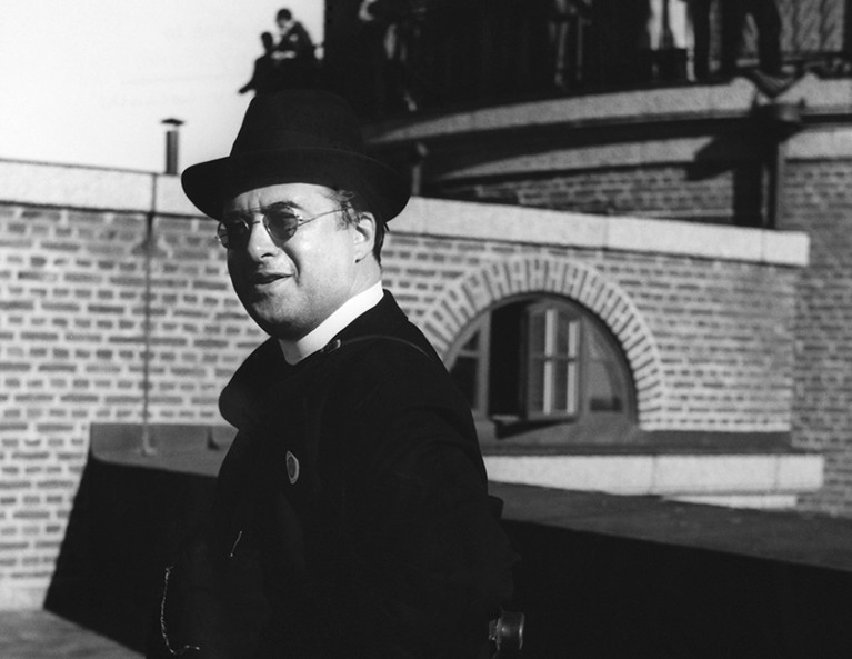 Black and white photograph of Georges Lemaitre