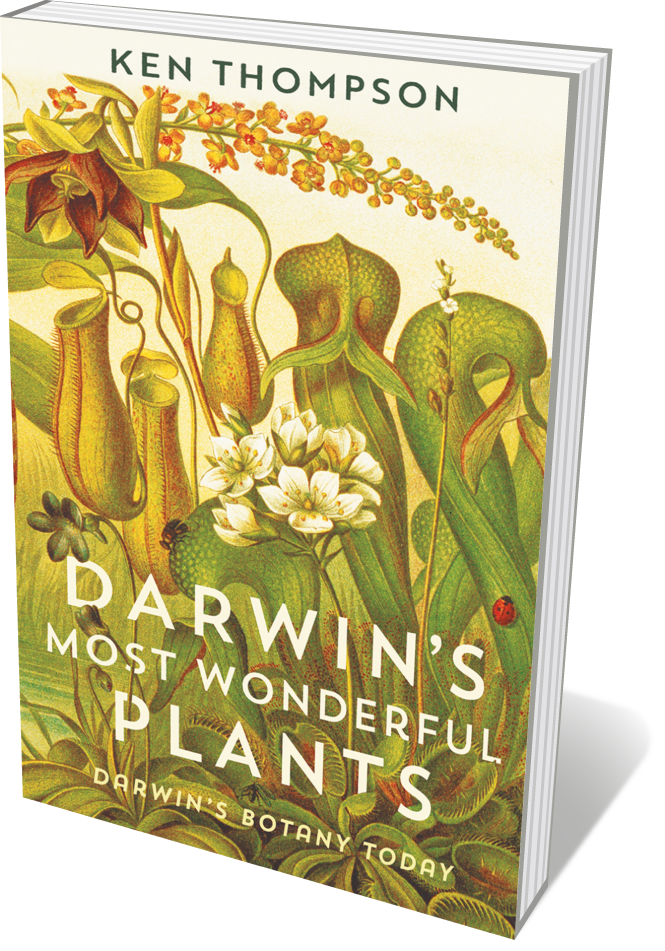 Book jacket 'Darwin's most WOnderful Plants'
