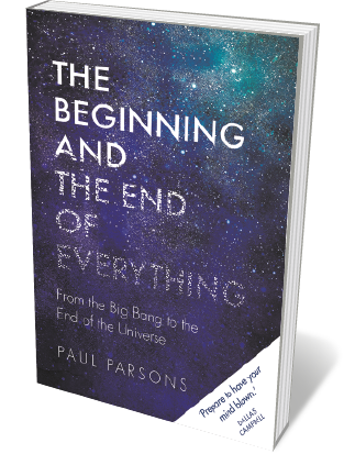 Book jacket 'The Beginning and the End of Everything'