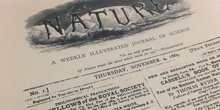 The first issue of Nature