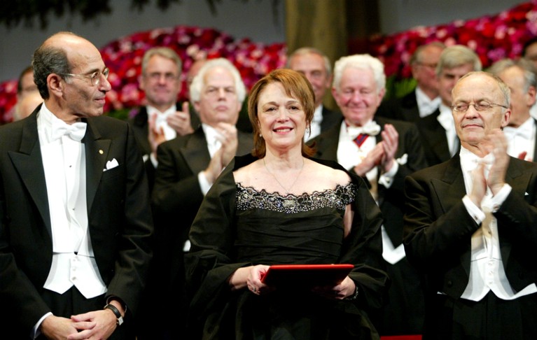 Linda B. Buck at the 2004 Nobel Prize Ceremony
