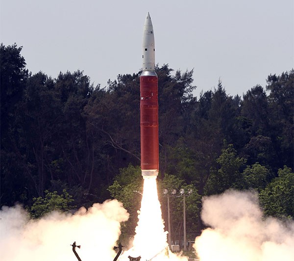 View of the Anti-Satellite (A-SAT) missile test launch in India