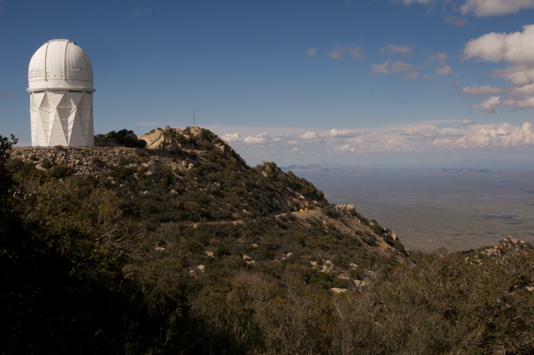 The Mayall 4-meter telescope at Kitt Peak National Observatory, Arizona