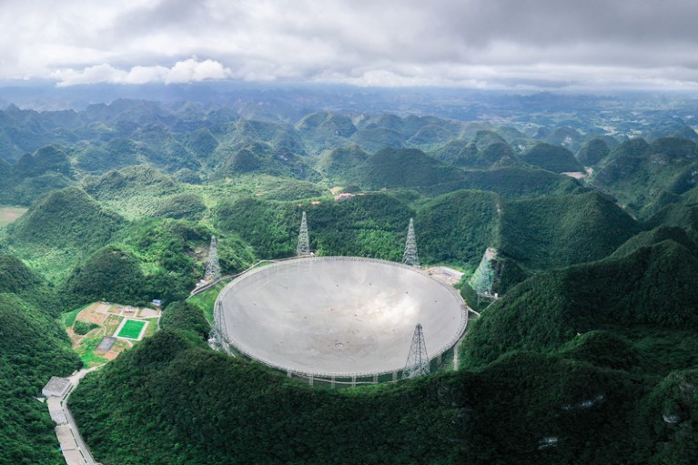 Giant hot sale radio telescope