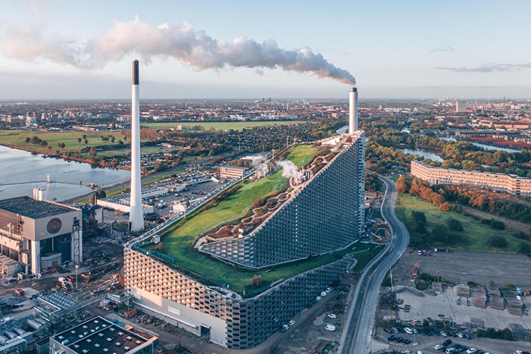 CopenHill is a combined heat and power waste-to-energy plant in Copenhagen, Denmark with recreational areas