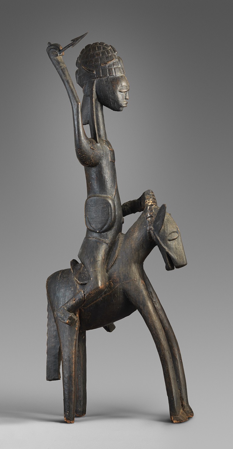 Equestrian sculpture, 19th–20th century. Bamana peoples. Mali, Ouassabo, Bougouni District